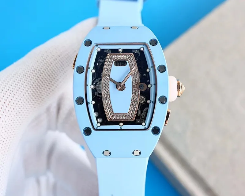 

Women's ceramic watch Natural crystal brick imported original automatic mechanical movement RM top luxury high-end brand watch