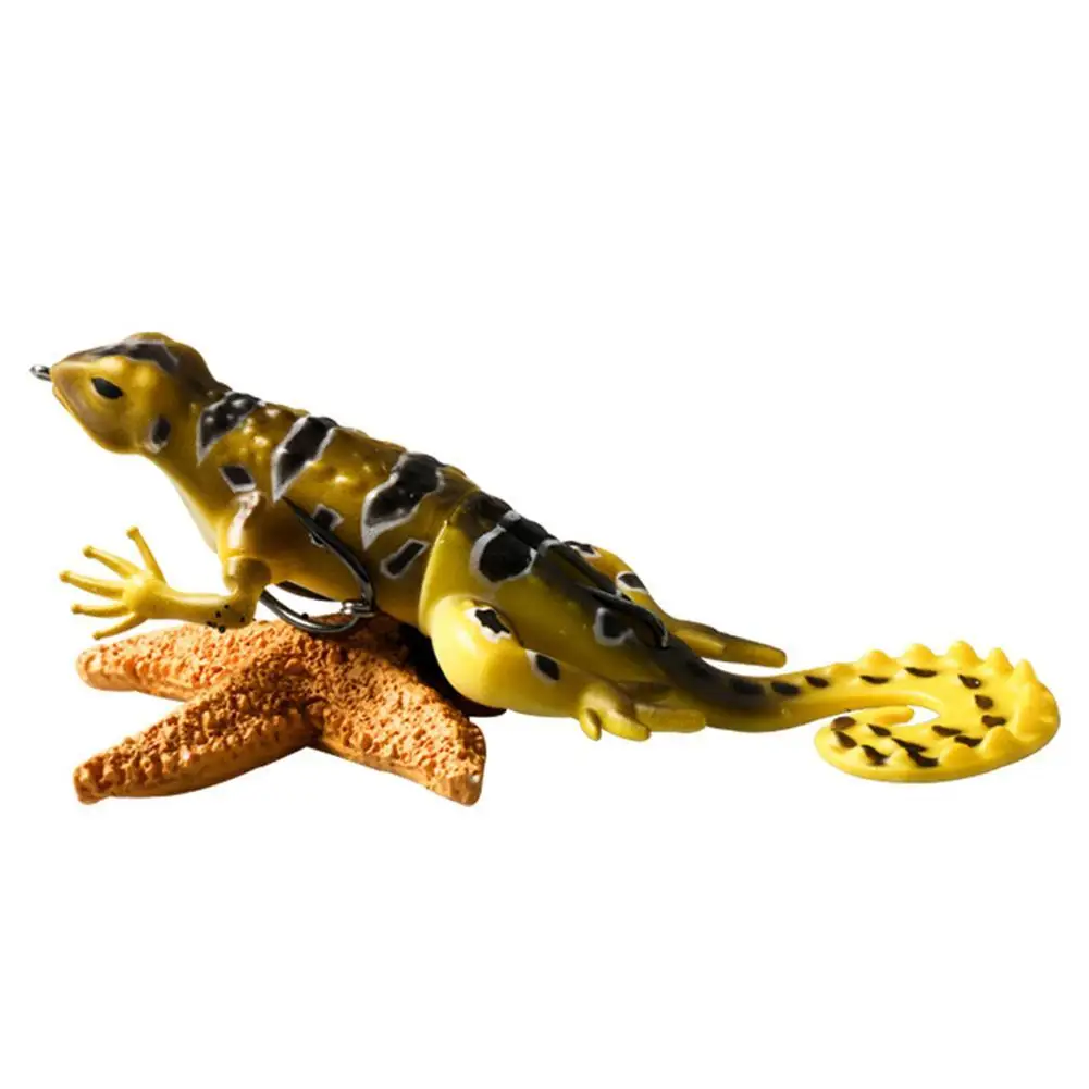

[ READY STOCK] 13cm 20g Lizard-shaped Fishing Bait Soft Silicone Lure Artifical Bait Bass Soft Bait With Treble Hooks