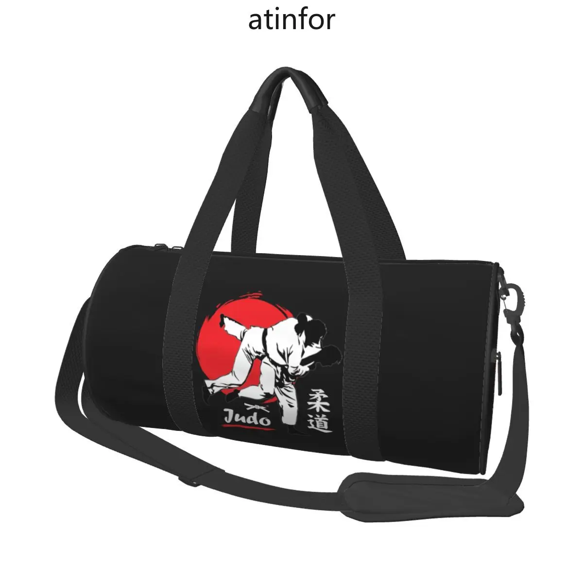 Judo Practice Travel Bag Japan Martial Art Travel Gym Bag Large Novelty Handbags Couple Printed Oxford Fitness