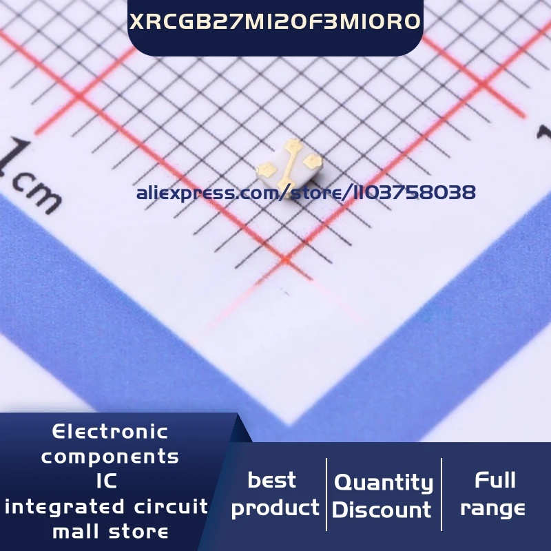 50개/묶음 XRCGB27M120F3M10R0 27.12MHZ ±30ppm 10pF 2016 4P 크리스탈 발진기 공진기 4-SMD 재고 있음