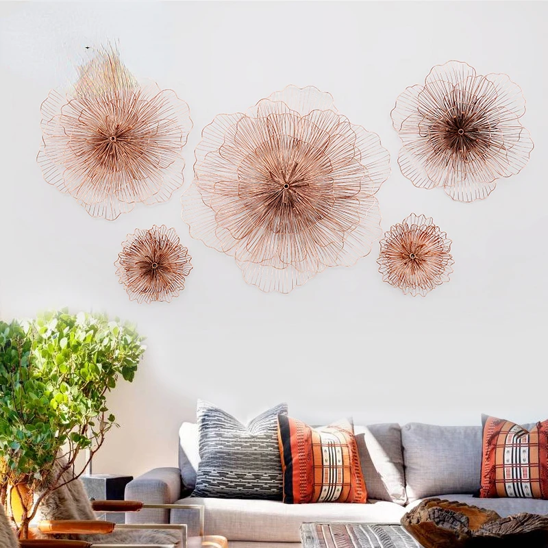 

Wall decorations, background wall decorations, sample rooms, metal wall decorations, creative living room wall decorations