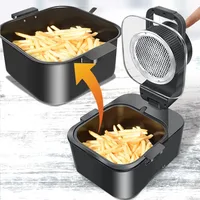 9L Smart Air Fryer Home Multi-functional Large Capacity Touch Screen Non-stick with Reservation Feature Perspective Oven 5