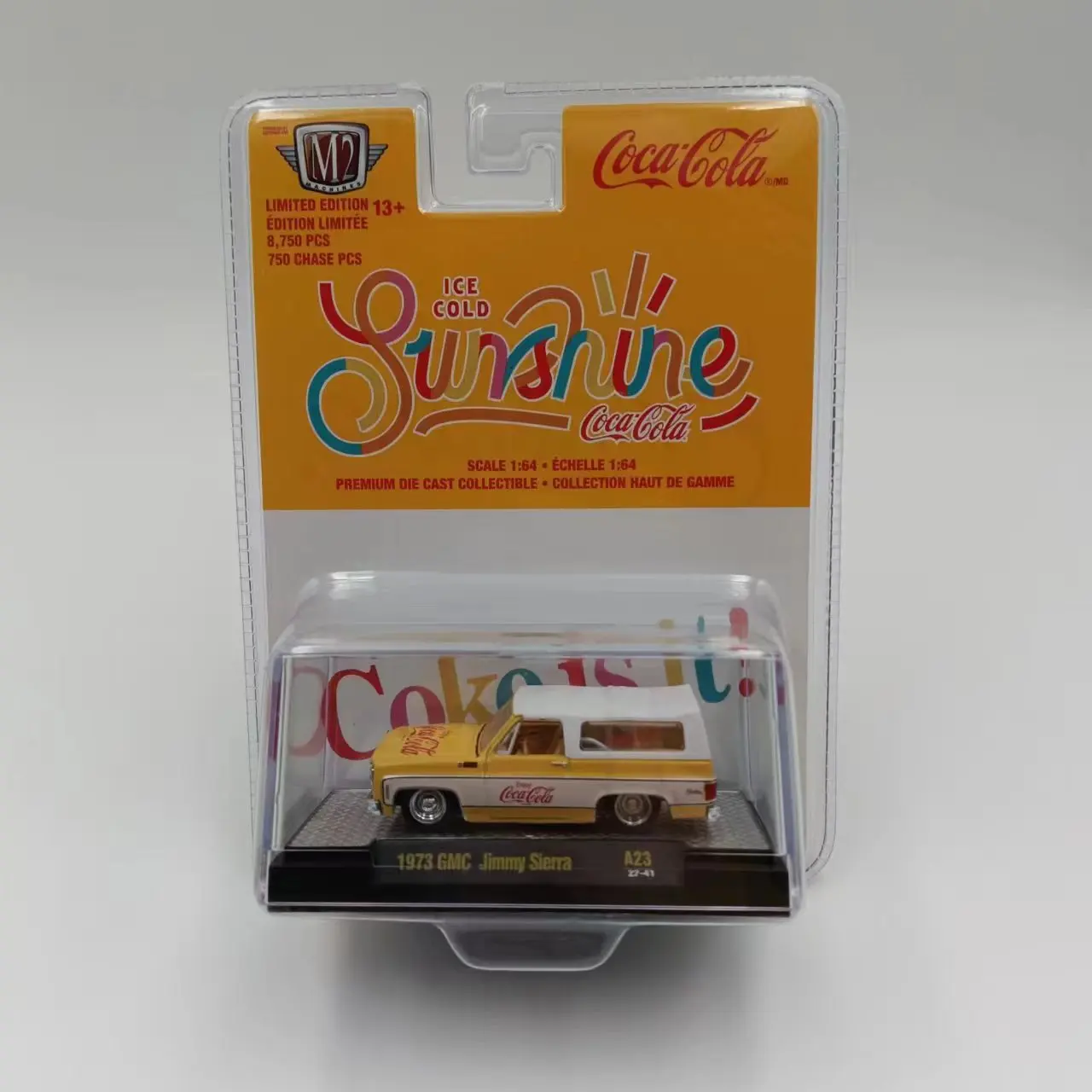 

M2 машины 1/64 1973 GMC Jimmy Sierra Коллекционная серия, металлическая литая модель гоночного автомобиля, детские игрушки, подарок