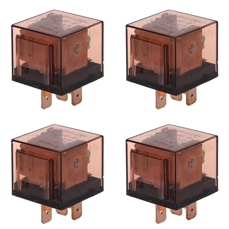

4X DC 24V 80A 1NO 1NC SPDT 5-контактный зеленый индикатор фотомагнитное реле для автомобиля грузовика