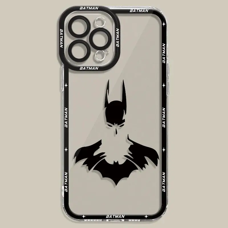 Matte Shockproof Armor Phone Case with Batman Logo Design