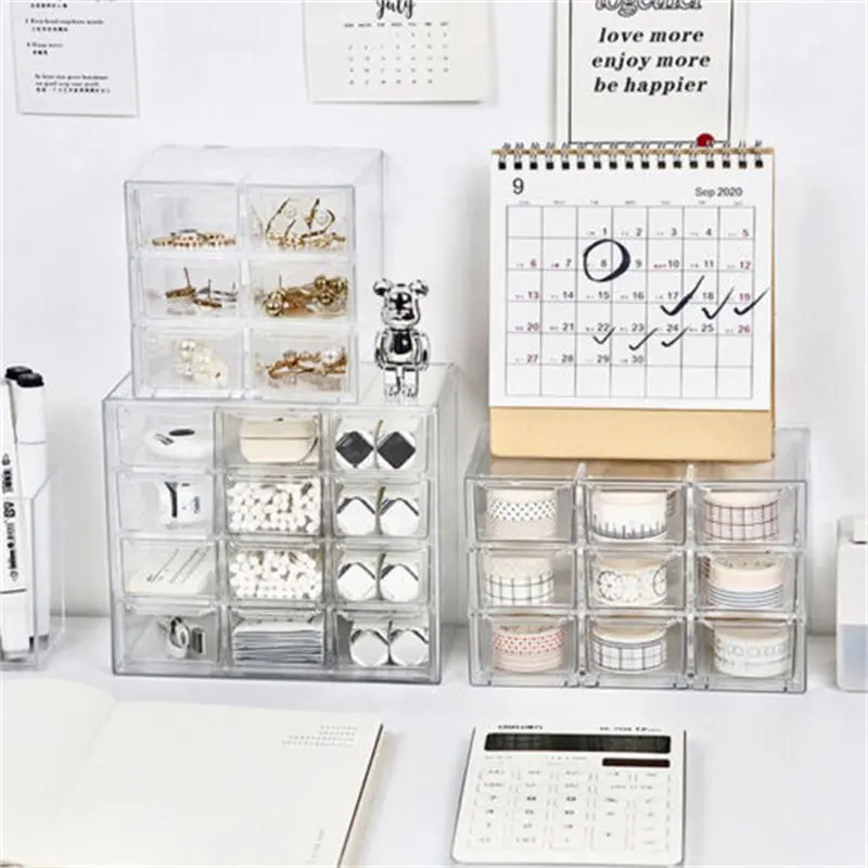 

Storage Box Desktop Drawer Desk Craft Mini Drawers Plastic Organizer