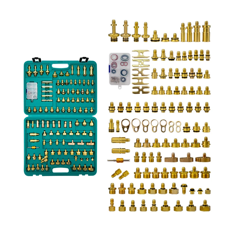 Airconditioning Lekkende Detector 26 pcs Motoren Versnellingsbak Reparatie Tool Ijzer Aluminium AC Vaststelling Set Auto Voertuig Detectie Tester