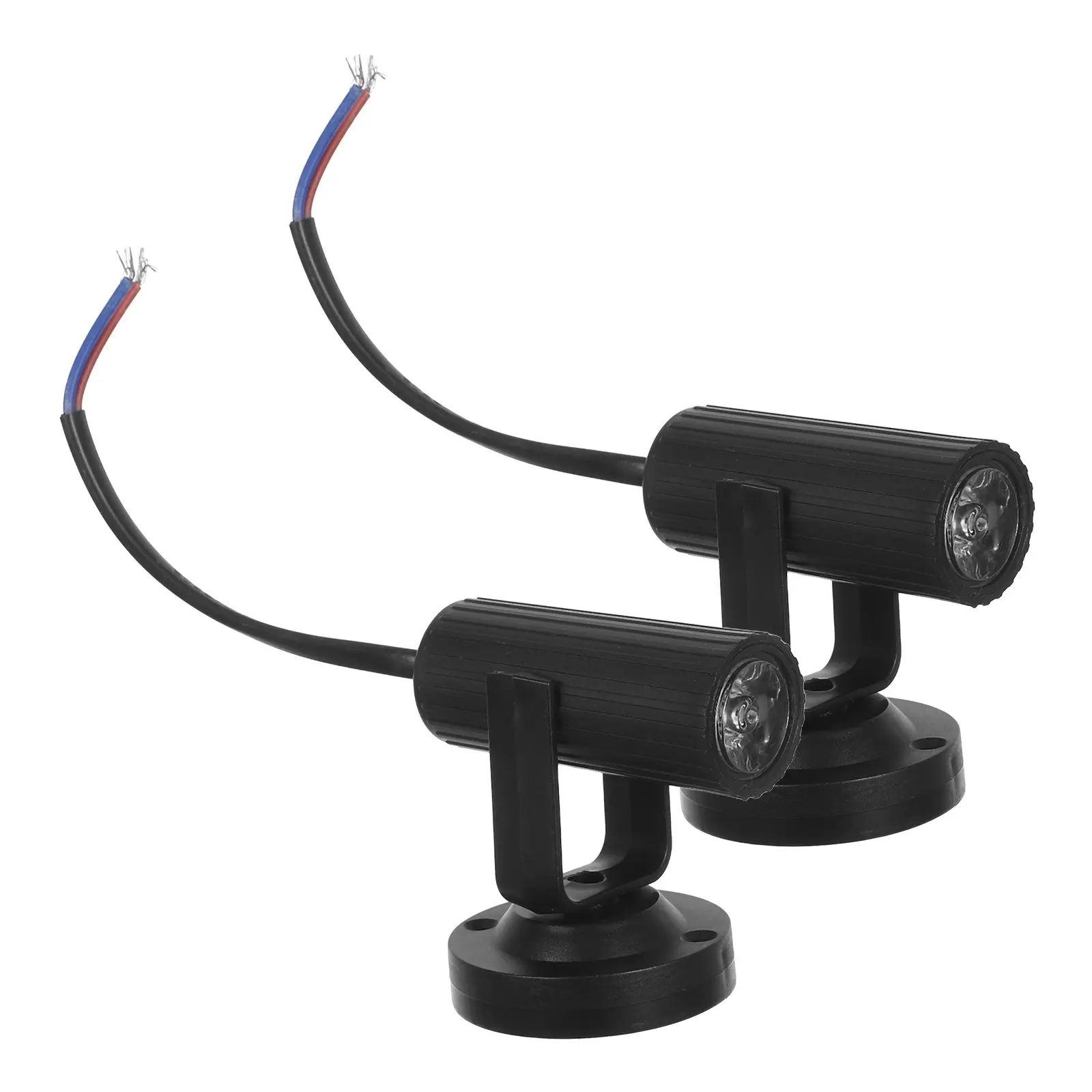 2Pcs LED 빔 스포트라이트 무대 회전식 미니 조명 레드 블루 효과 디스코 파티 Ktv 바 홈 디스코 조명 파티용