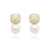 87001-ef3fb2.jpg Micro ensemble de luxe brillant en Zircon, couleur or, pendentif carré en perles métalliques, nouveaux bijoux de fête, accessoires de mode pour femmes, 2025