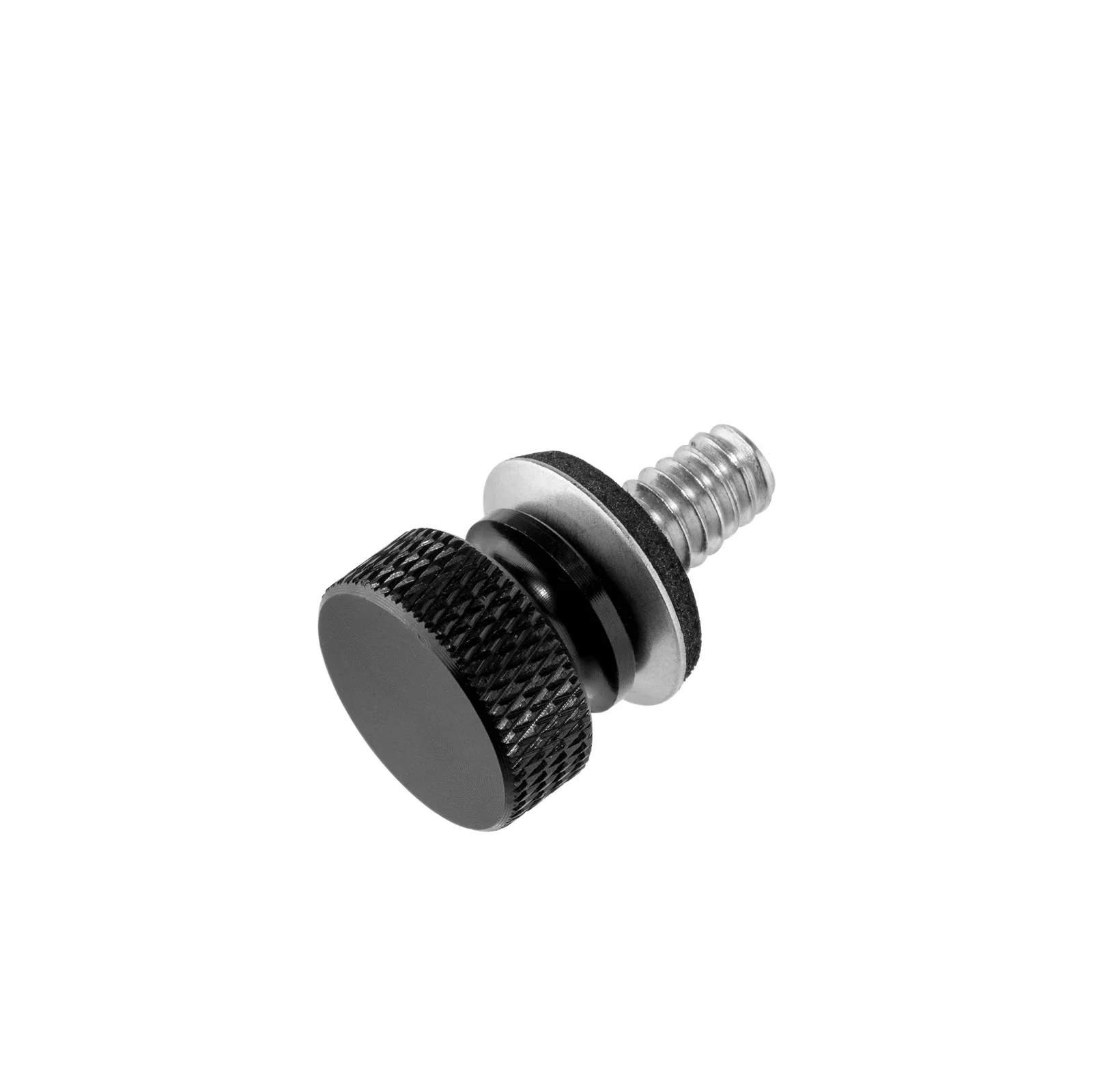 Kit Vis Fixation Siège Moto Harley Davidson - Boulons Écrous Aluminium Noir - Filetage 1/4-20 - 6mm