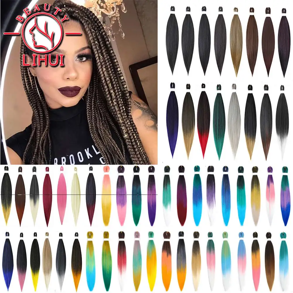  Easy-Crochet-Braids-Ombre-Hair-Extensions-Bundles-Yaki-Straight-EZ ...
