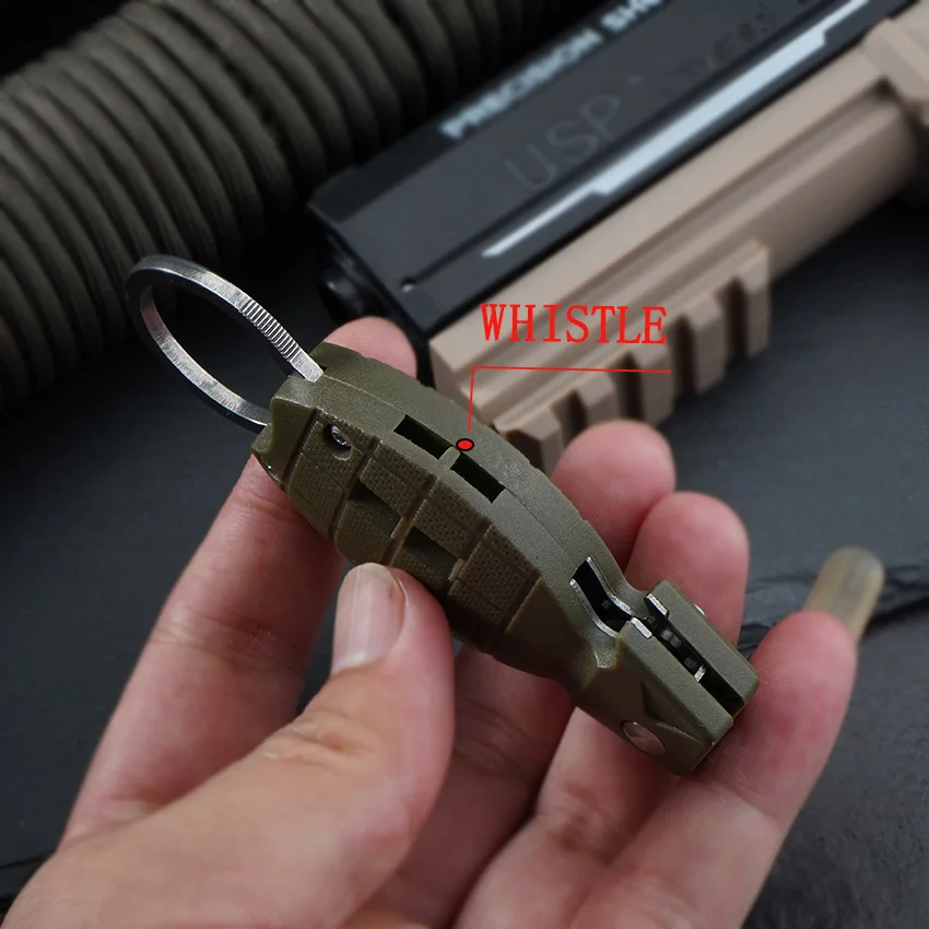 Description Picture 4 of itemGRAGI Pocket Knife Multifunctional Outdoor Diving Folding Knives Quick Wrap Knife Gift Key Chain Camping Tools With Whistles EDC