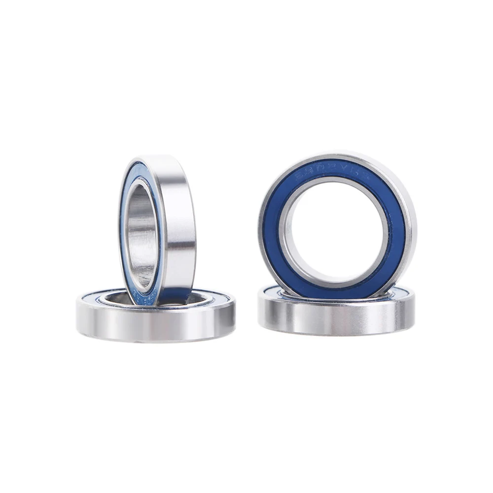 6802 VRS MAX Bearings 15*24*5mm Bike Pivot Chrome Steel Blue Sealed with Grease 6802LLU Cart Full Balls Bearing 4 PCS miniature ball bearings bicycle ball bearing bike headset bearings