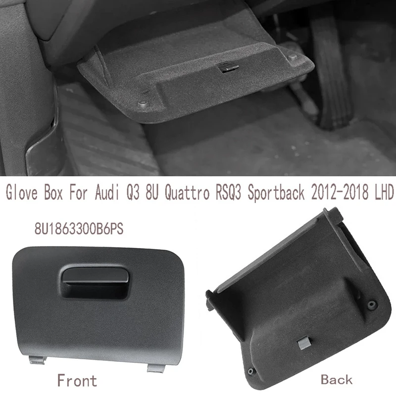 차량용 계기판 보관 트레이 글러브 박스, Q3 8U Quattro RSQ3 Sportback 2012-2018 LHD용, 8U1863300B6PS, 신제품