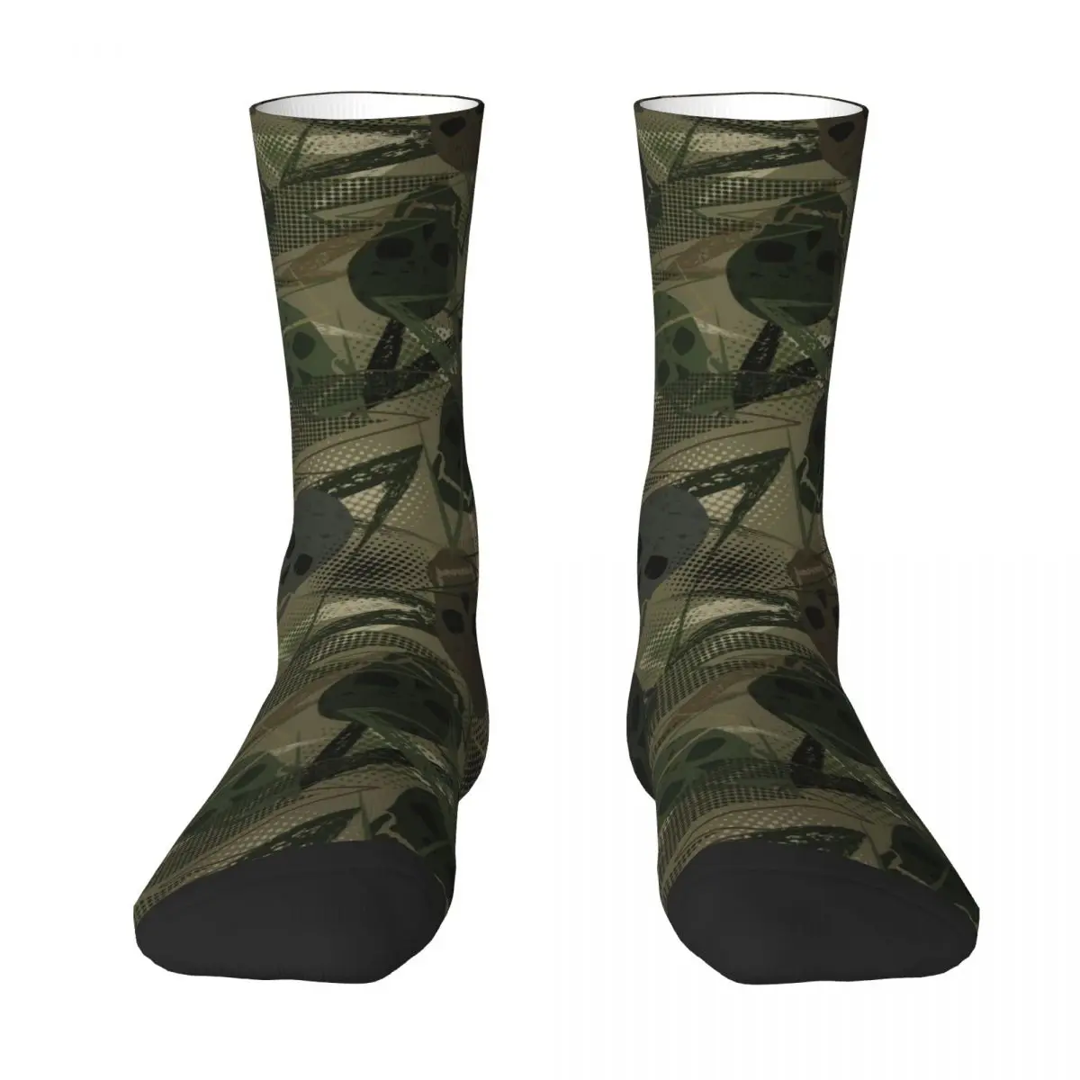 

Skulls Grunge Paint Brush Camouflage Sock Socks Men Women Polyester Stockings Customizable Sweetshirt