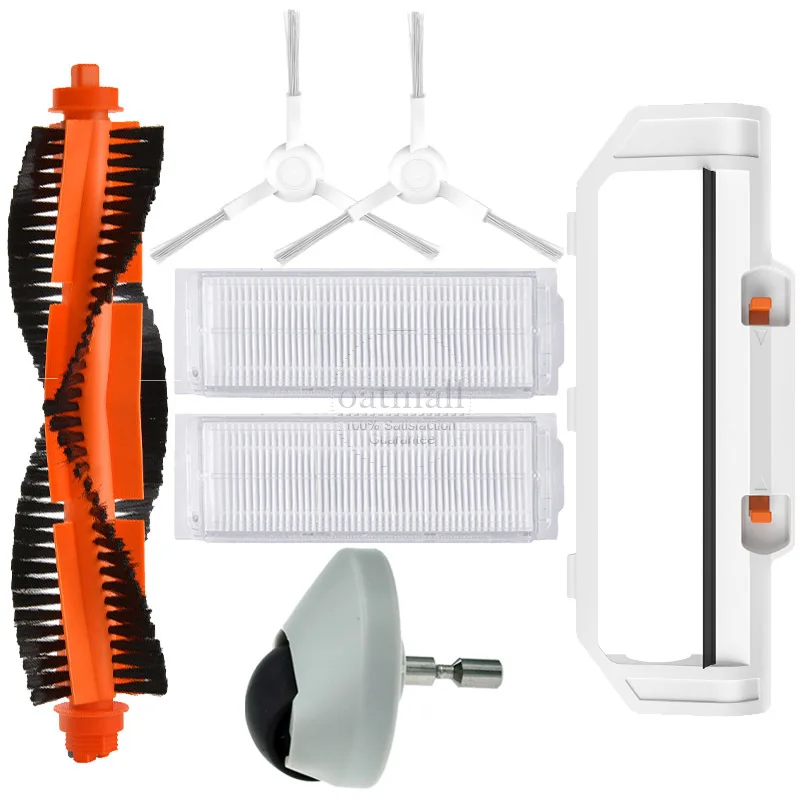 TEKLiNe Kit Ricambio 13 Pezzi Per Xiaomi Mi Mijia S5 S6 S50 S51 S55 S60 S65 - Spazzole Laterali, Filtri Hepa, Rulli E Pulitore