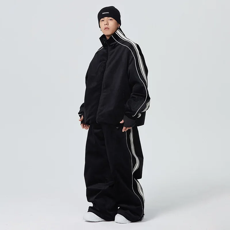 

2025 New Winter One Piece Ski Suits Windproof Breathable Skiing Suit for Men Outdoor Thermal Sports Snowboard Pants Clothes Sets