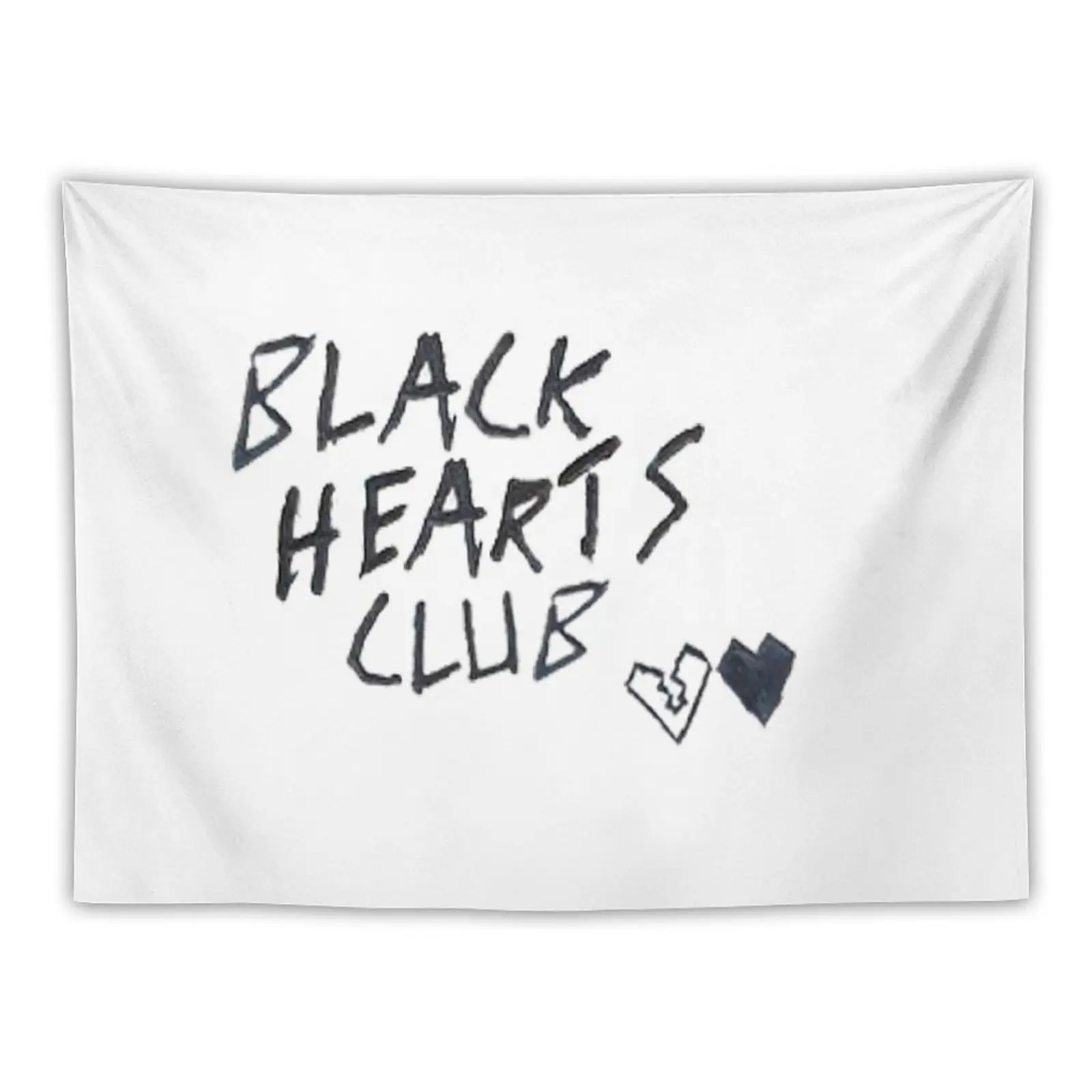 

black hearts club handwritten Tapestry Bedrooms Decor Decoration For Rooms Cute Tapestry Aesthetic Room Decors