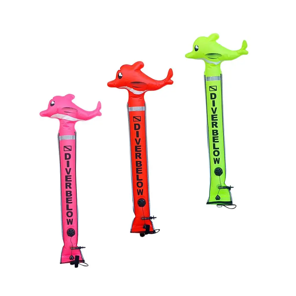 

Professional Scuba Diving Surface Marker Buoy SMB Diver Below Tube