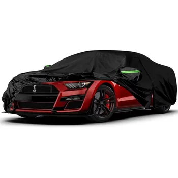 Waterproof Car Cover Fit 2005-2024 Ford Mustang Windproof Bands for Snow Rain Dust Hail Protection