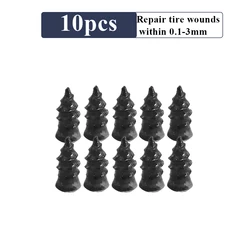 Universal Tire Puncture Repair Rubber Nail Set - 10/30 Pieces for Cars, Motorcycles, Trucks, Scooters, and Bikes (10pcs Small)