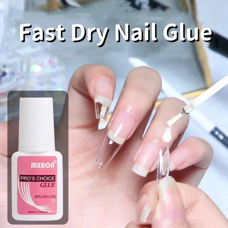 7g Fast Dry Nail Glue False Nail Tips Gel Polish Fake Nails Extension Adhesive UV Glue Acrylic For Fake Nails Stick Gems u&ntilde;as nail glue