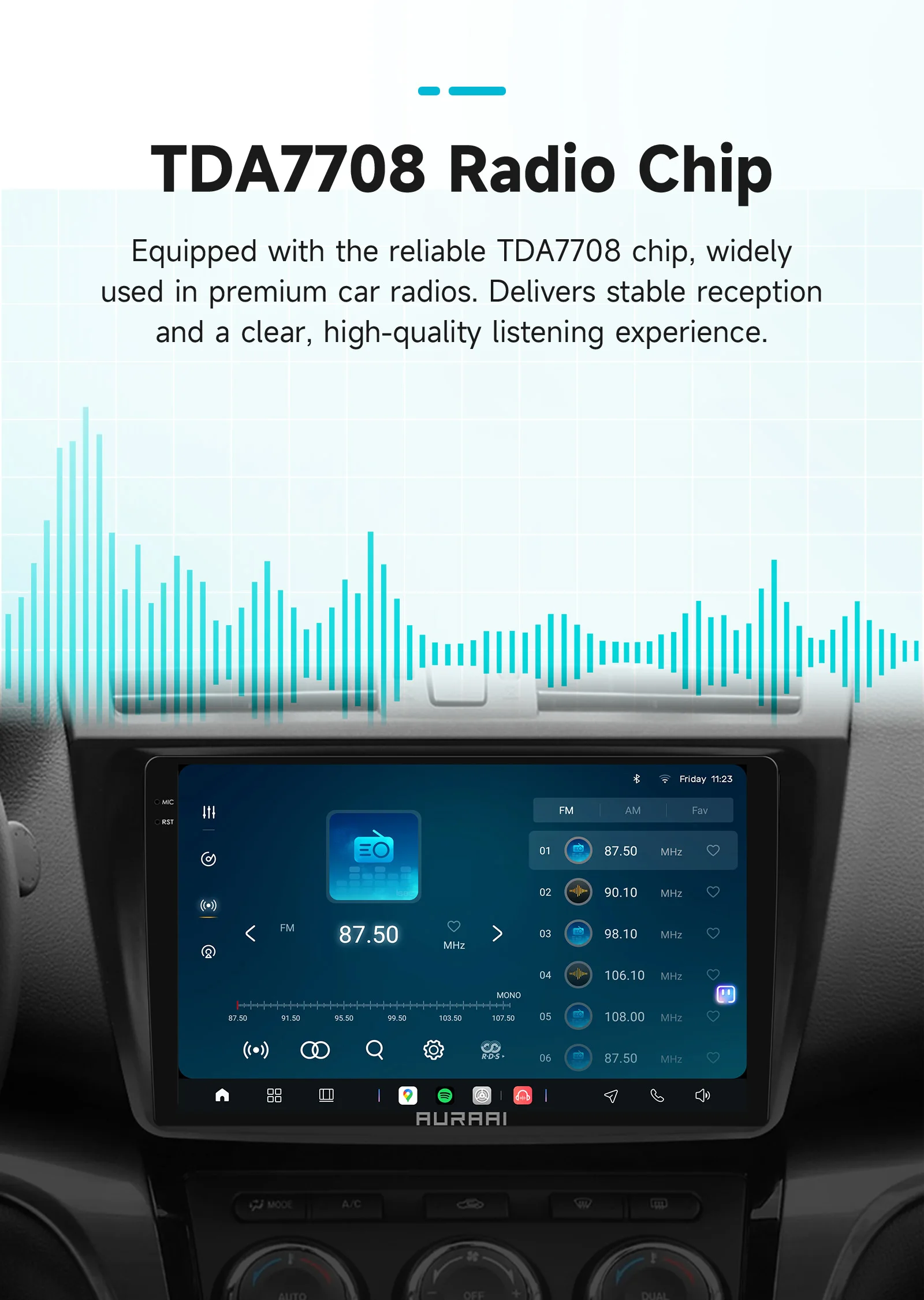 AURAAI X100 Android Auto-Intelligent-Bildschirm für Mazda 6 2007 - 2012 UIS7870 Auto CarPlay GPS 4G BT AI Sprachsteuerung ADAS 360 ° GLAS – Detail 21