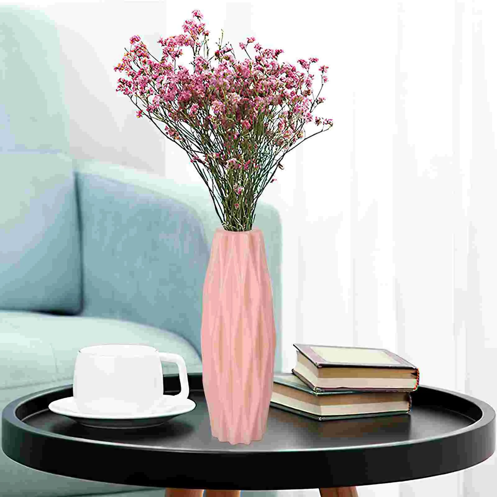 Large Flower Pots Desktop Vase Decoration Simplicity Container Nordic Style Arrangement Craetive Pink Modern Office 4
