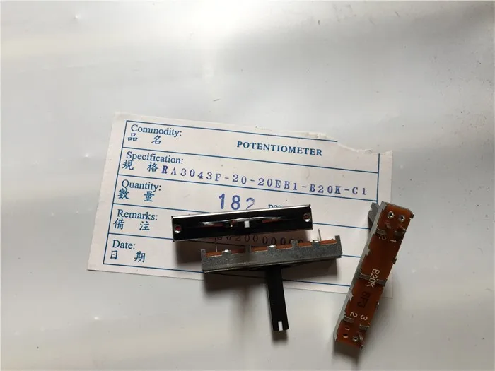 

RA3043F B20k has a midpoint and a white-spot handle with a 20MM inner foot