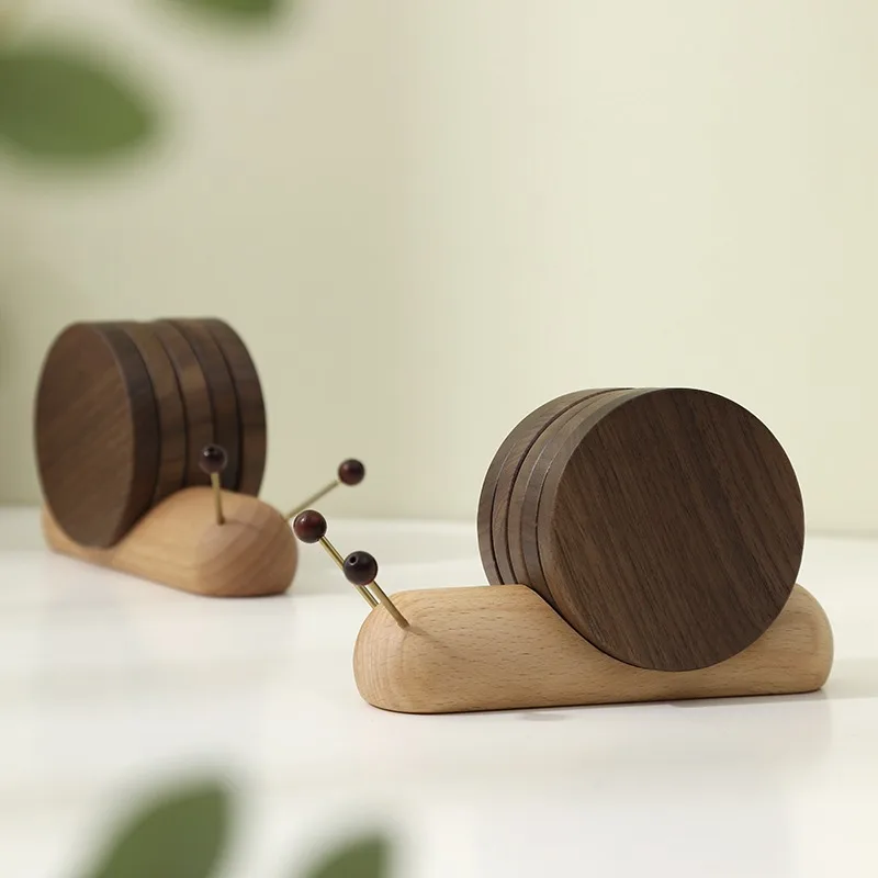 Snail wooden coasters - Image 3