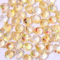 Radiant Crystal Strawberry Faceted Glass Beads for DIY Jewelry - 50PCS (4)