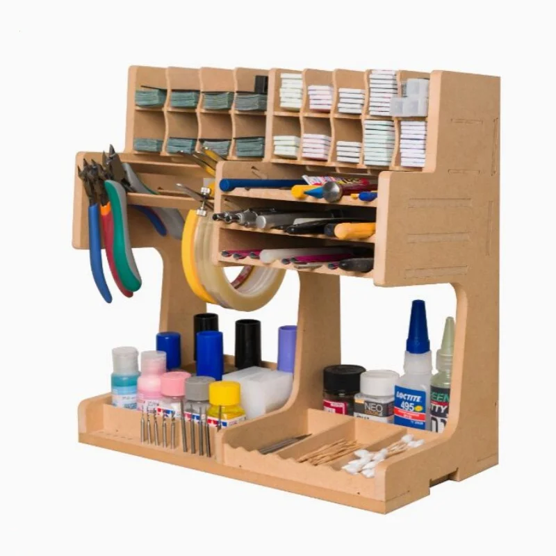 DIY model tool rack K1 model tool storage rack storage box wooden box hobby production