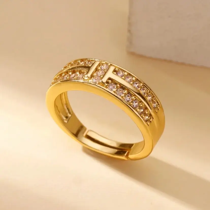 Luxury Brand Zirconia Minimalist Rings For Women