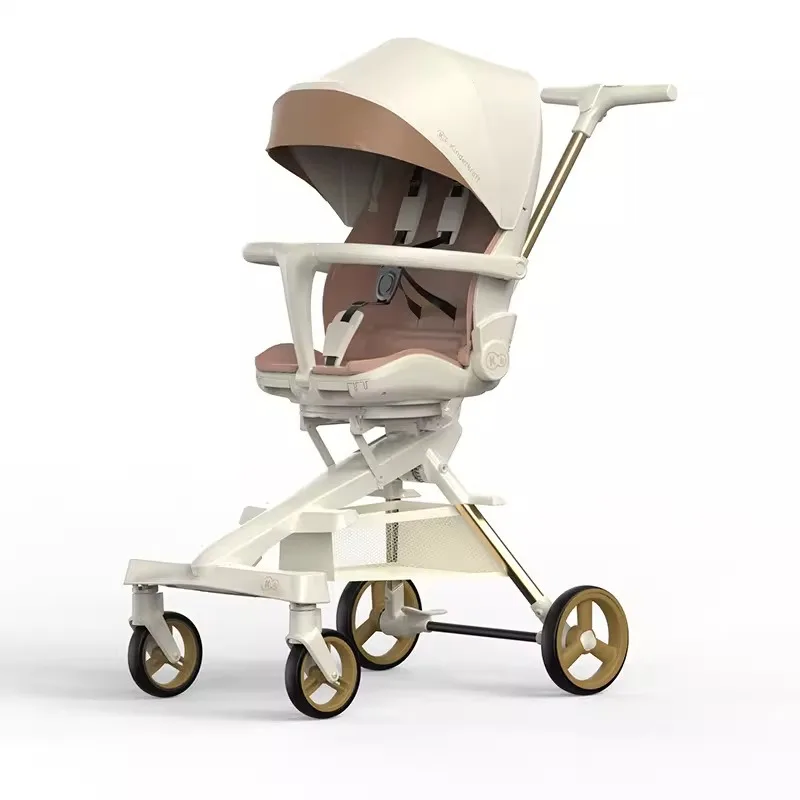 

Baby walking artifact baby stroller can sit and lie down two-way light and high view baby folding wheelbarrow