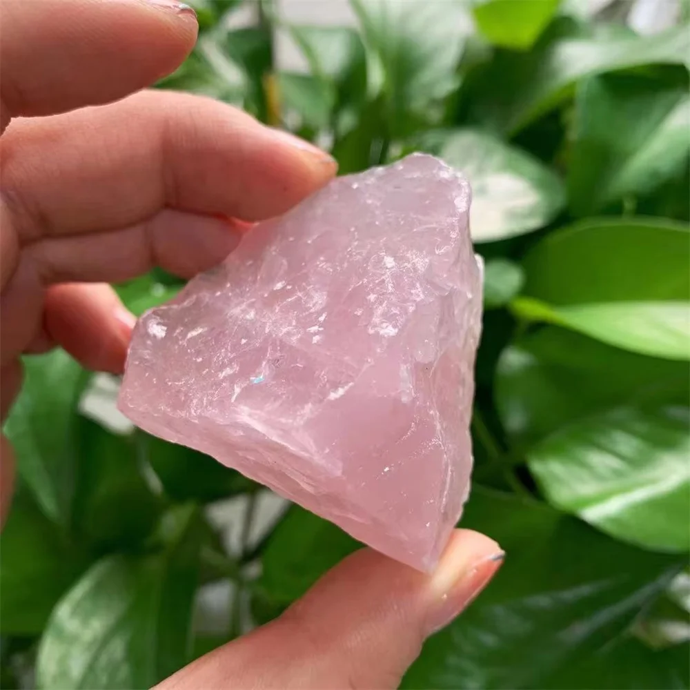 Pure Natural Pink Rose Quartz Rough Large Size Raw Crystal Stone Rock Mineral Specimen Aquarium Healing Reiki Home Decoration 2