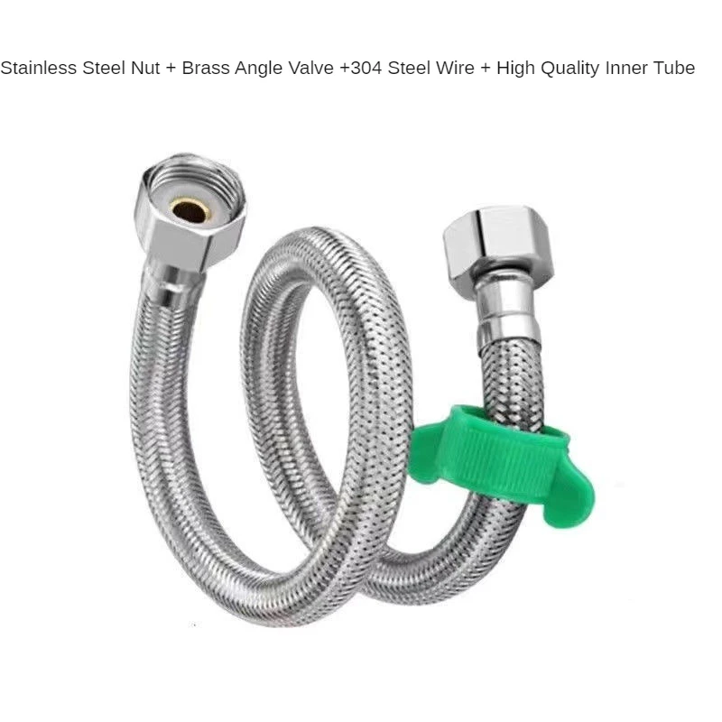 Tuyau Flexible Tressé En Acier Inoxydable 304 Pour Robinet, Salle De Bain Ou Chauffe-eau - Longueur 9 M - 5