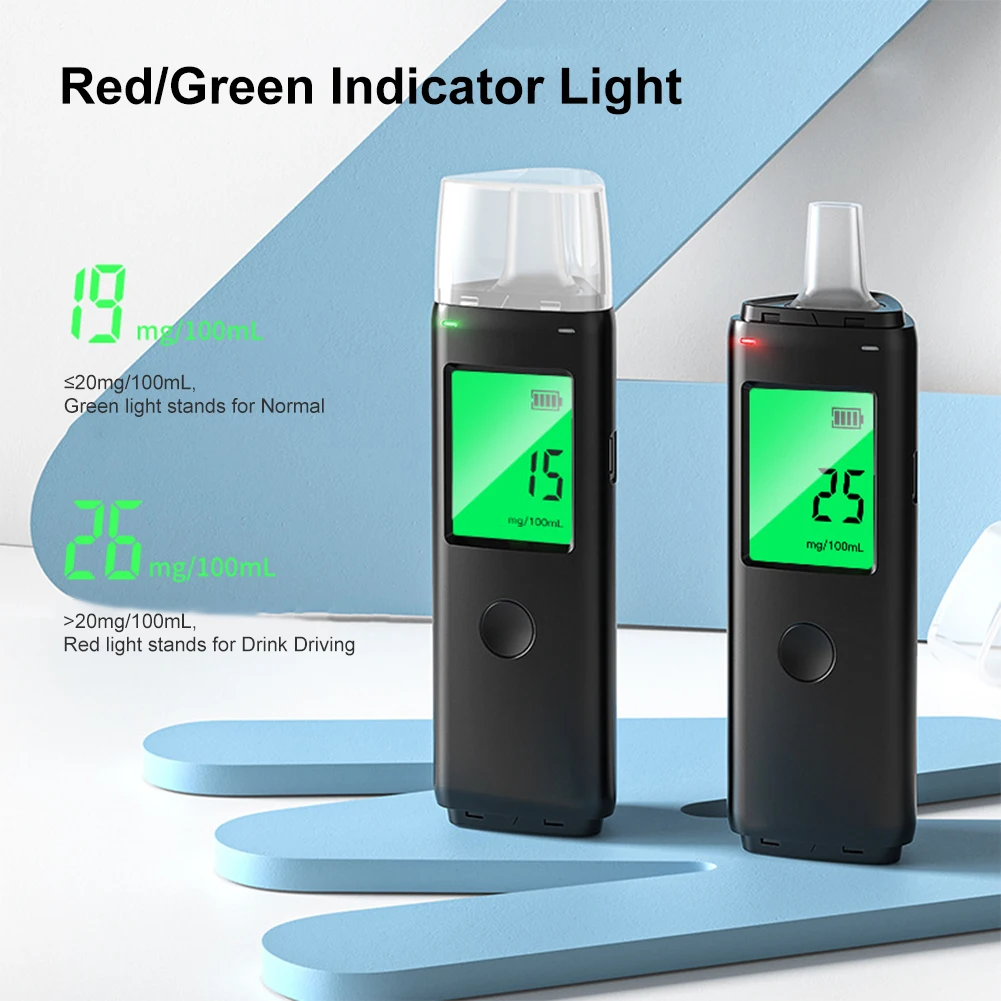 Éthylotest électronique Portable - Détecteur D'alcool Avec écran LCD, Recharge USB, Haute Précision - 5
