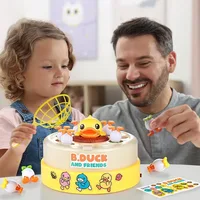 Children Bouncing Turntable Concentration Training Puzzle Parent Child Interaction Toy Children Bouncing Yellow Duck Toys 1