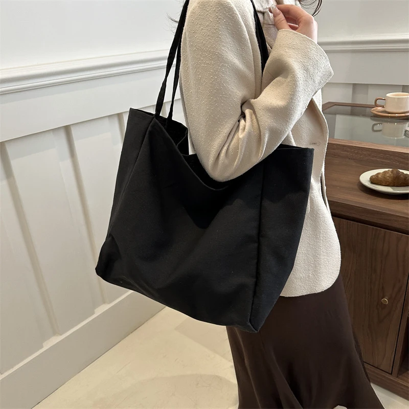 New Women Handbags Casual Reusable Canvas Shoulder Bags Multifunctional Large Capacity Shopping Bag For Women Bolsas Feminina
