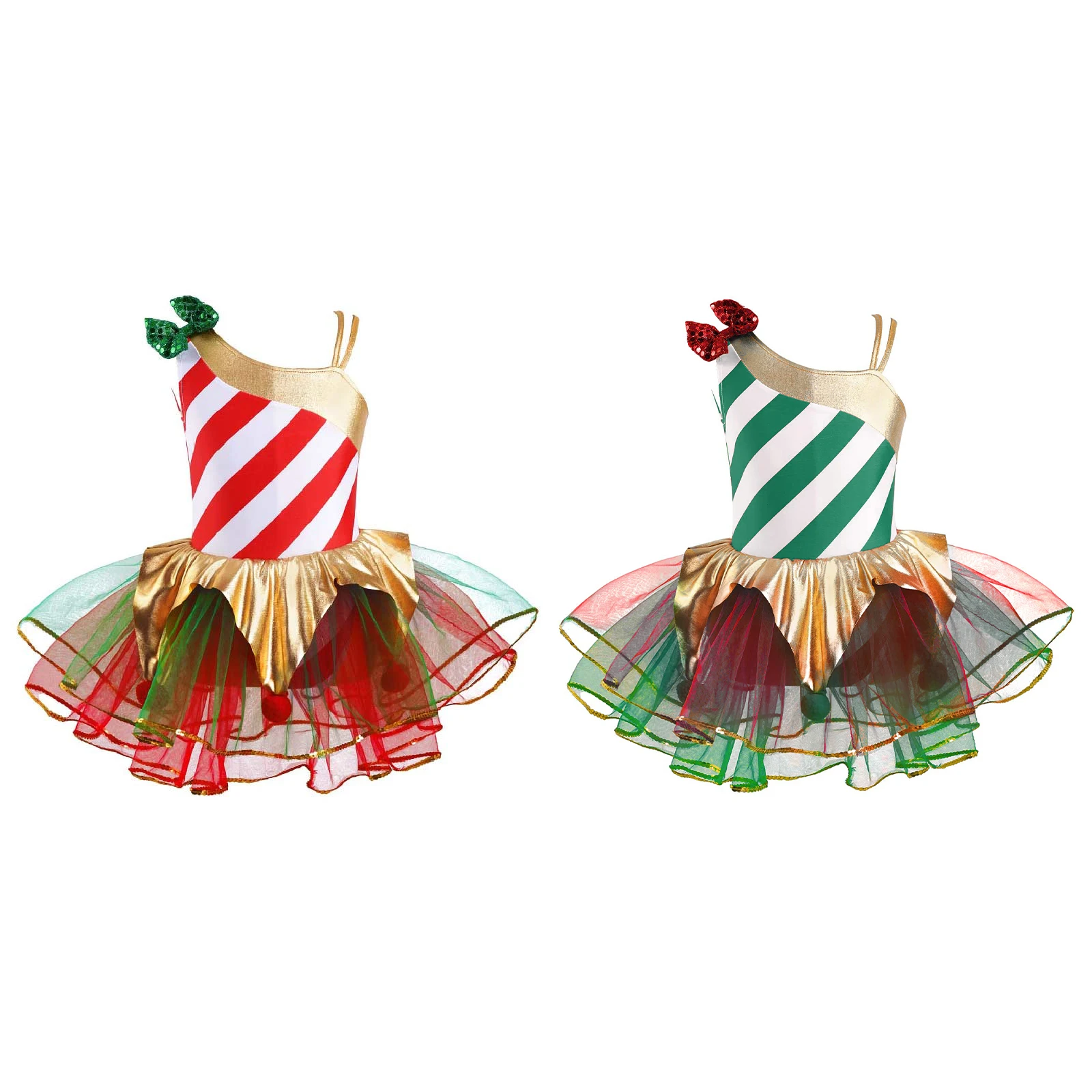 navy blue dress for baby girl Kids Girls Christmas Dance Costume Candy Cane Sequins Ballet Leotard Tutu  Dress Santa Claus Festival Xmas Holiday Party Dress