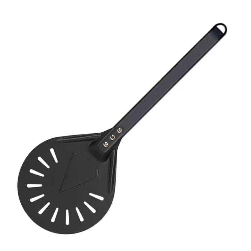 Pizza Peel Paddle Short Tool Non Slip wooden Handle 7 8 9 inch Perforated Pizza Turning Peel Shovel Aluminum celosia