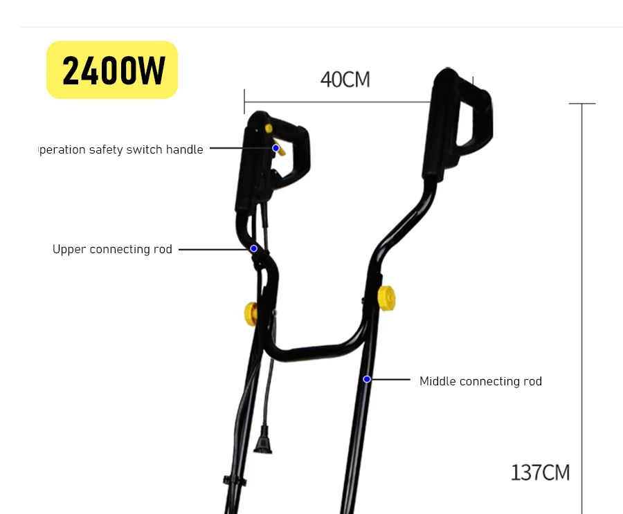 Electric Soil Loosener Garden Tiller High Power Electric Tiller Cultivator 45# S