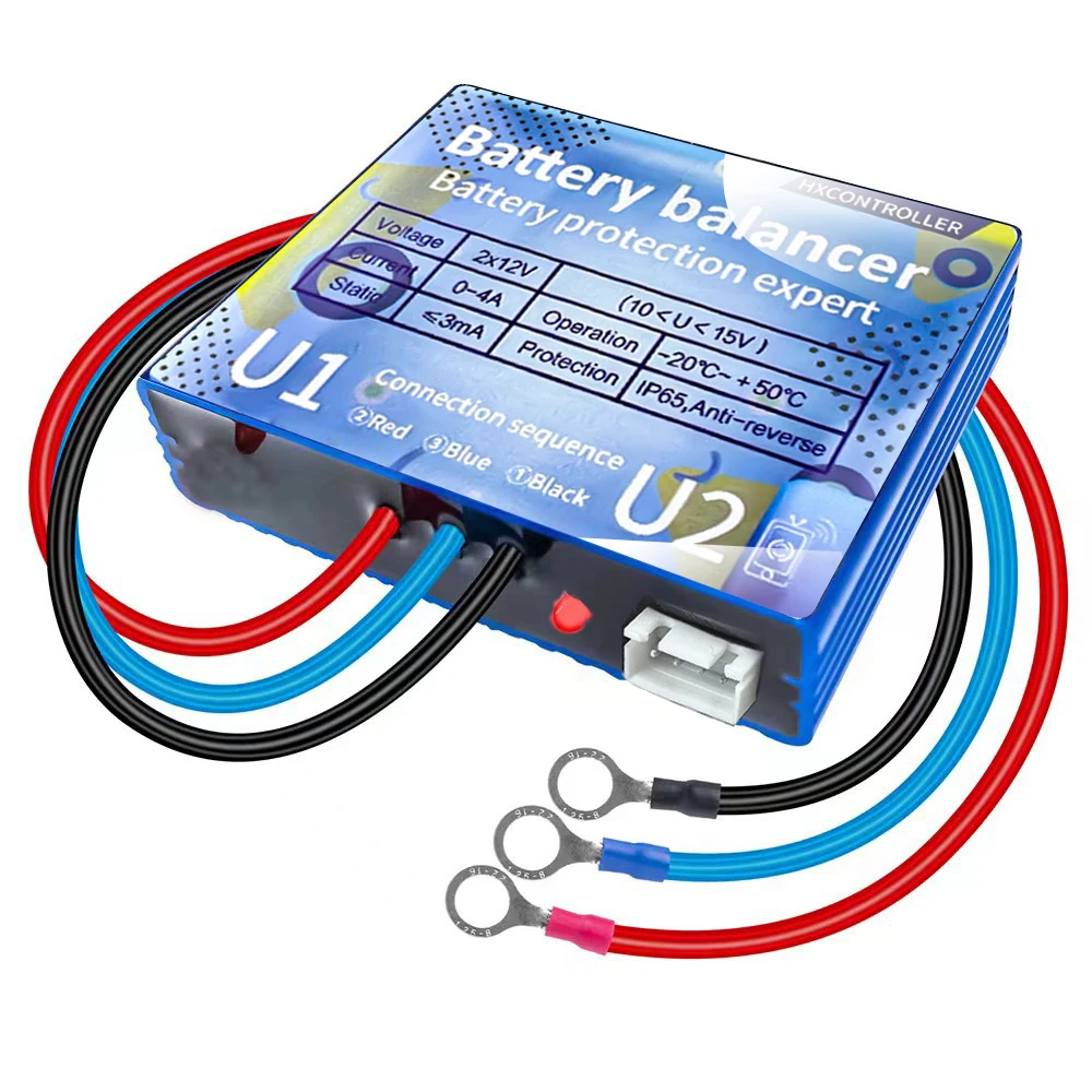 

Battery equalizer battery voltage equalizer balancer for 2 X 12V lead acid battery 24V battery system