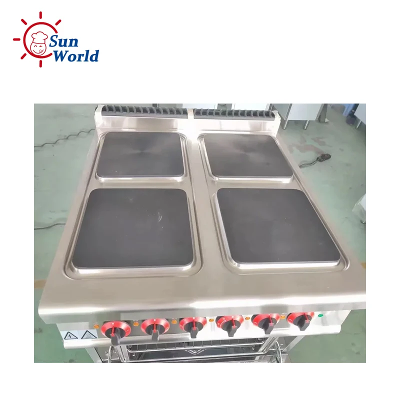 Commercial Kitchen Hot Plate 4 6 Burner Electric Cooking Stove 6 Hot Plate Electric Burner With Oven 5