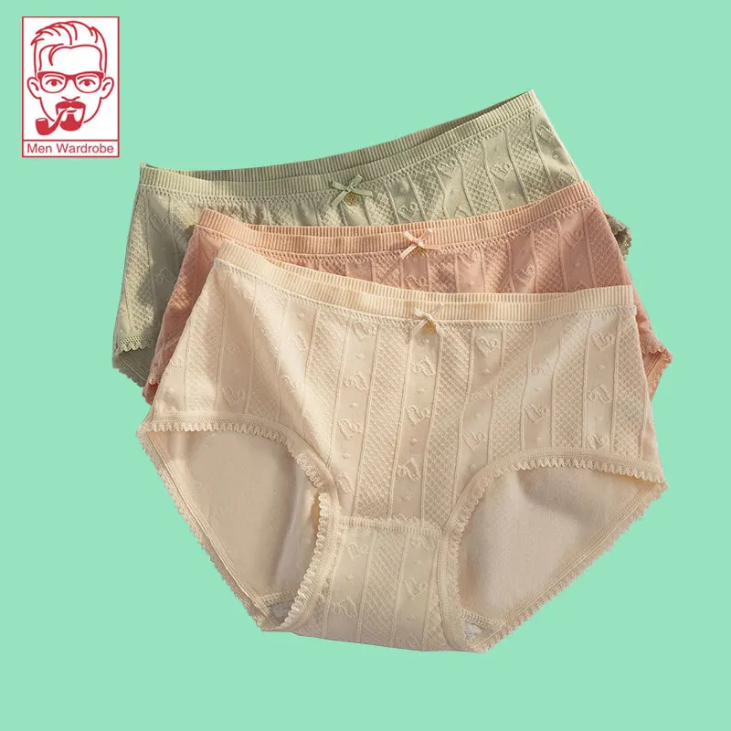 

New Product Traceless Women Panties Mid-Waist Comfortable Breathable Briefs Women Cute Bow Women Panties Women's Underwear