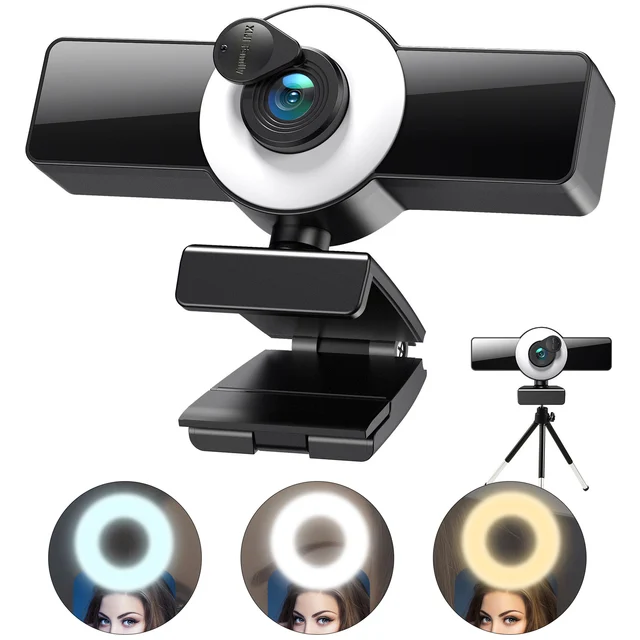 Webcam 8K 4K Full HD Web Camera USB Web Cam With Microphone Autofocu WebCamera For Youtube Live BroadcastFor PC Computer Laptop