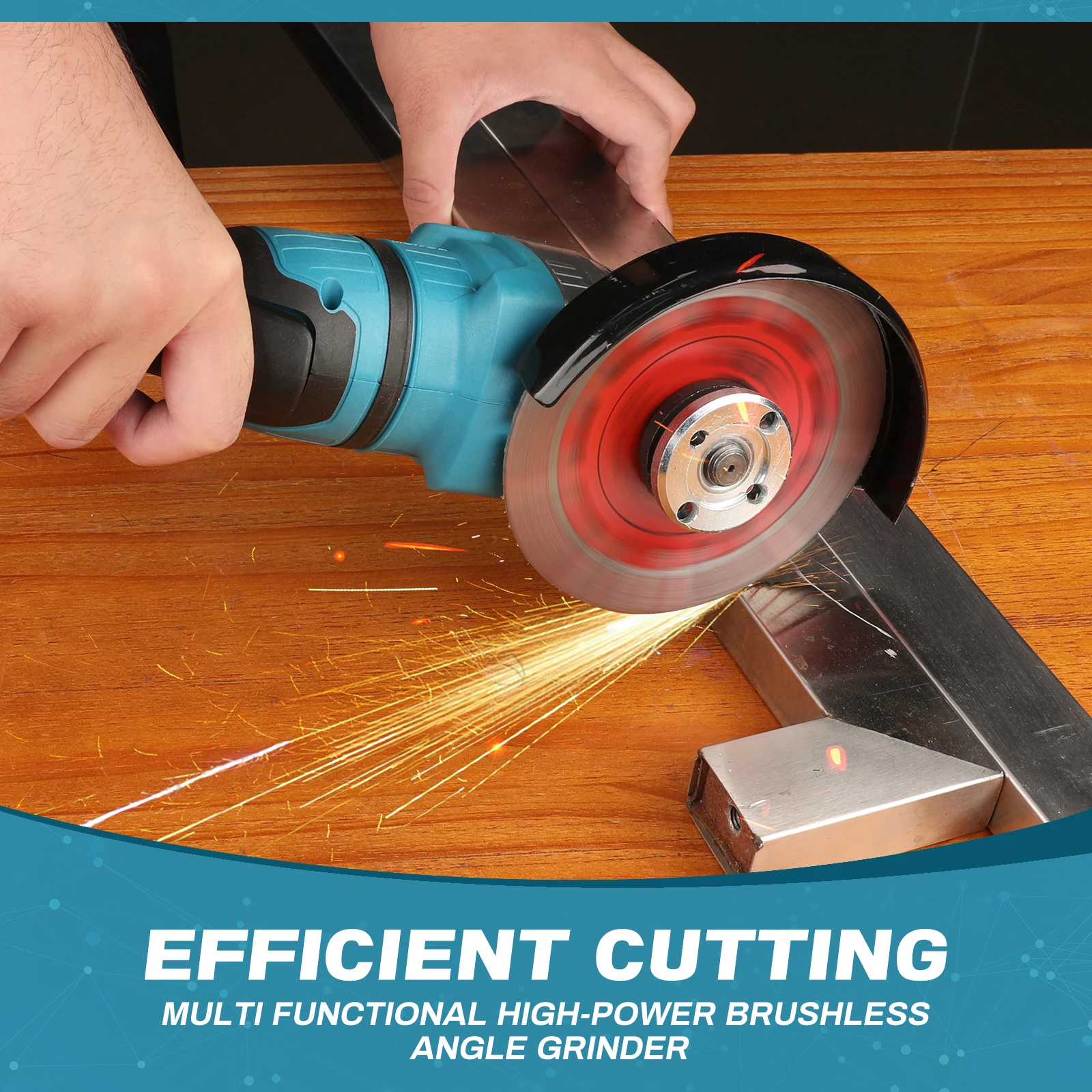 SuperPan Angle grinderElectric angle grinder tool with 3 variable speed metal grinders used for flipping metal wood rust removal