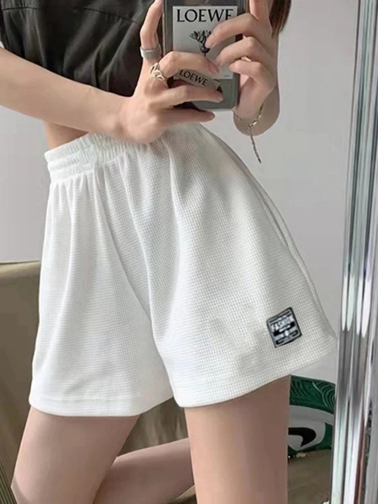 Sports Shorts Women Summer Linen High Waist Oversize Shorts Short Pants Fashion Casual S-4XL