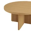 Classically contemporary coffee table, low-profile with influence, living room, sitting area, Natural Pine Finish/Black Finish 4