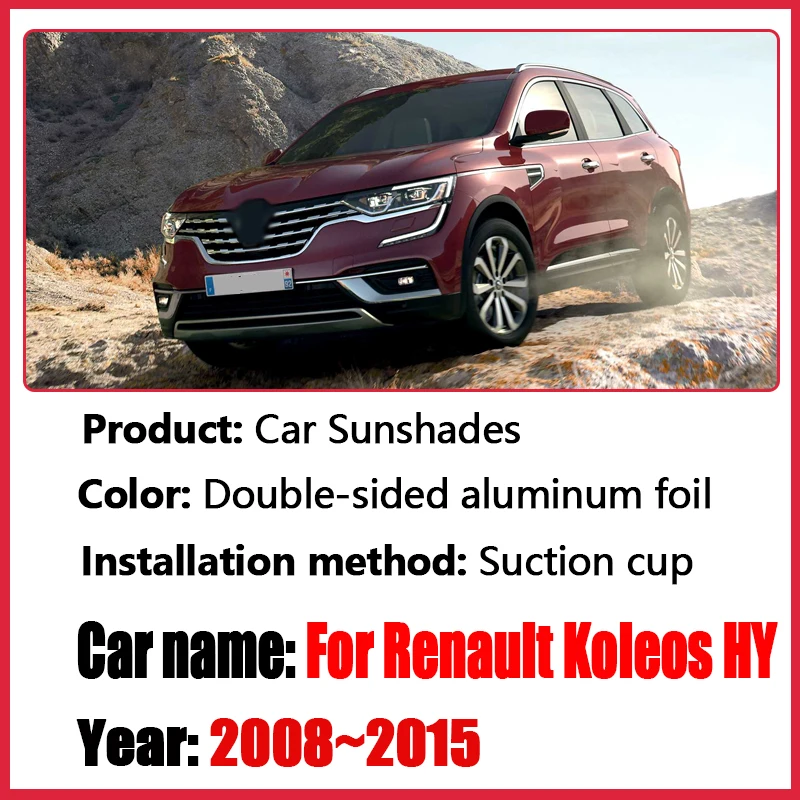 Privacy Blocks Visors For Renault Koleos HY MK1 2008 2009~2015 Car Full Coverage Sun Shade Sunshades Anti-UV Auto Accessories